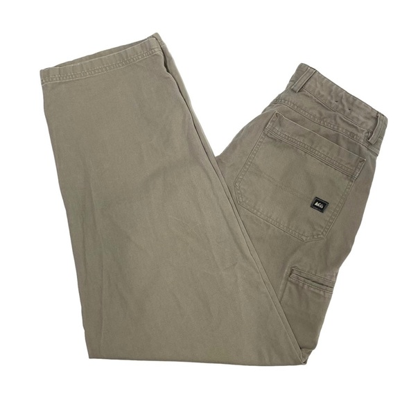 Rei Mens Size 32 Beige Straight Leg Jeans Outdoor Hiking Workwear Rugged Travel - Picture 6 of 6